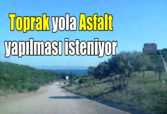 Toprak yola asfalt yapılması isteniyor