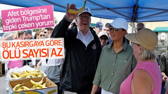 Trump afet bölgesinde ölü sayısını değerlendirdi