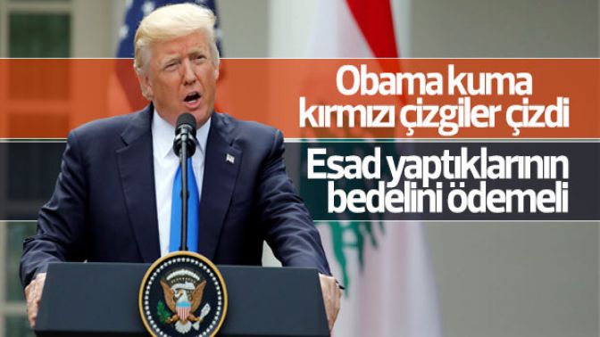 Trump: Esad yaptıklarının bedelini ödemeli