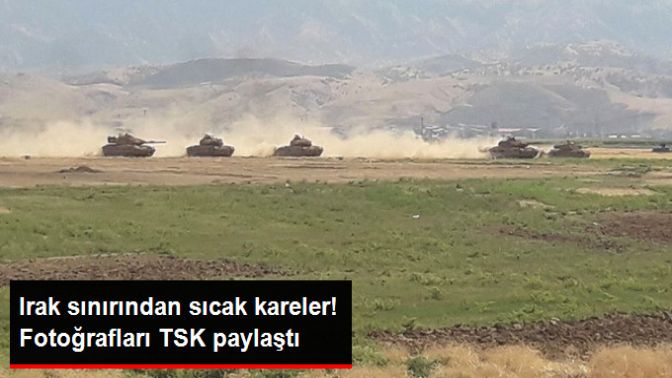 TSK Sınırdaki Tatbikattan Fotoğraflar Paylaştı