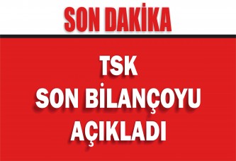 TSK son bilançoyu açıkladı