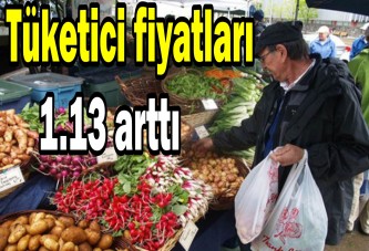 Tüketici fiyatları 1.13 arttı