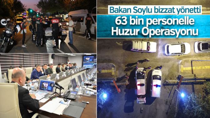 Türkiye genelinde 7nci huzur operasyonu düzenlendi