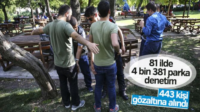 Türkiye Huzurlu Parklar uygulaması yapıldı