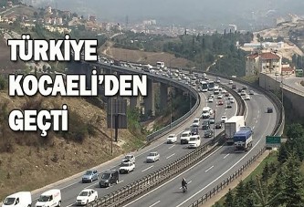 Türkiye Kocaeli'den geçti