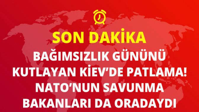 Ukraynanın Başkenti Kievde Patlama! NATO Ülkelerinin Savunma Bakanları da Kentte