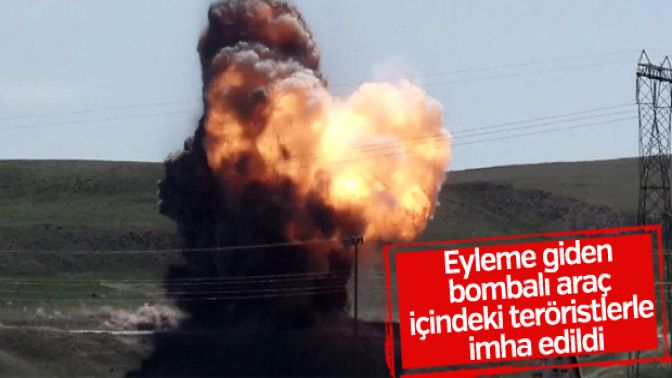 Vanda bombalı araç imha edildi