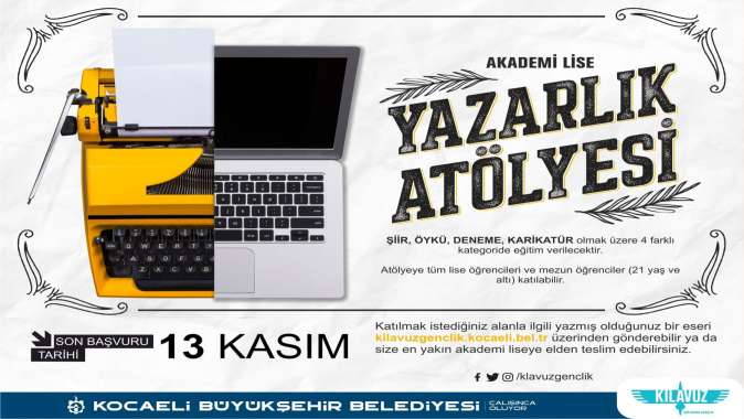 Yazarlık Atölyesi’nde yeni dönem kayıtları başlıyor