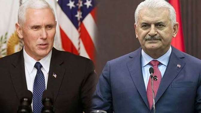 Yıldırım ABD Başkan Yardımcısı Pence ile görüştü